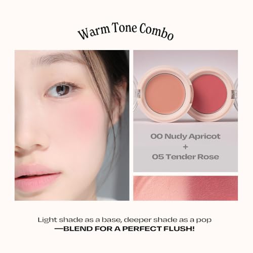 Balmy Cream Cheek Blush - Buildable, Long-Wear Matte (No.7 Taro Latte)