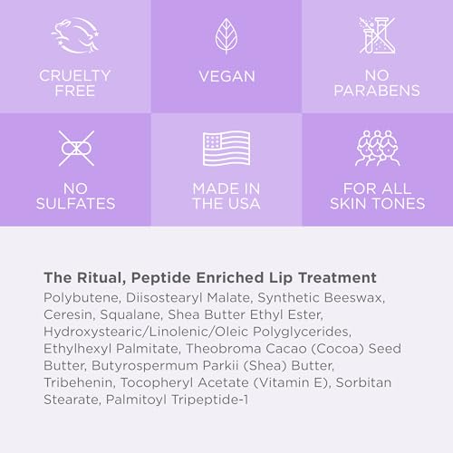 Cote Beauty¡¯s The Ritual Lip Moisturizer for Women with Peptides, Shea Butter & Cocoa Butter for Soft & Supple Lips, Softens, and Soothes, Vegan & Cruelty-Free, 0.33 Fl Oz
