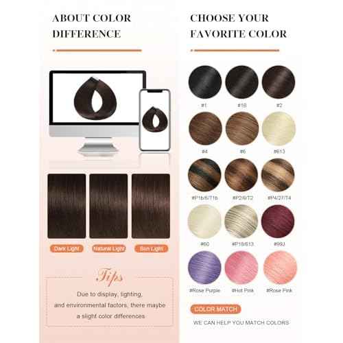 Sunya Hair Extensions Tape in Human Hair 20 inches Silky Straight Remy Human Hair Seamless Skin Weft Tape in Hair Extensions 20 inches #2 Dark Brown 50 Gram 20Pcs/Pack Soft Hair