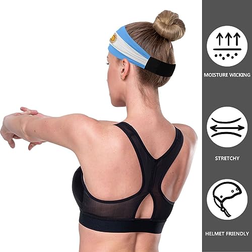 Women's Yoga Headband – Transgender Pride Flag Elastic Hair Wrap