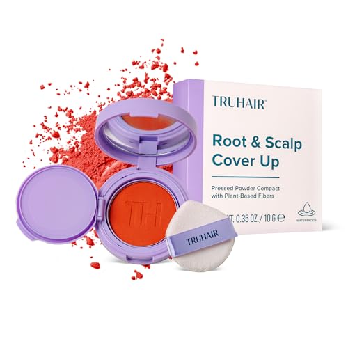 Truhair Root & Scalp Cover Up Powder Compact - Red, 0.35 Oz