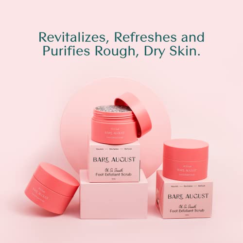 Bare August Glass Foot File & Foot Scrub Exfoliator Bundle