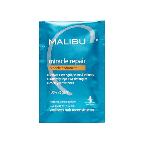 Malibu C Miracle Repair Blonde Hair Reconstructor - 1 Packet Nourishing Damage Treatment