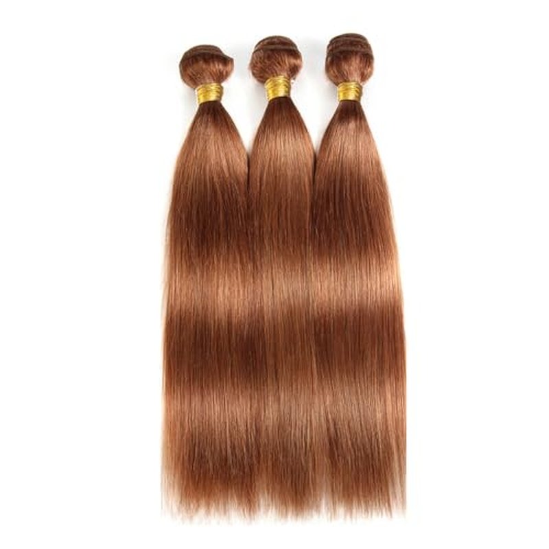Brazilian Virgin Human Hair Bundles - Light Brown, 30-34 Inch