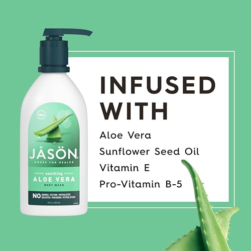 Jason Natural Body Wash & Shower Gel, Soothing Aloe Vera, 30 Oz