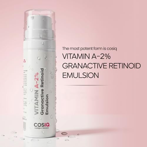 Cos-IQ Vitamin A-2% Granactive Retinoid Emulsion 30ml | Vit-A Anti Ageing for Wrinkles, Fine Lines & Acne | For Women & Men