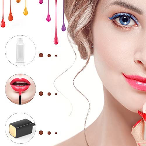 5 Pcs 5ml Frosted Glass Lip Gloss Tubes with Wands & Stoppers