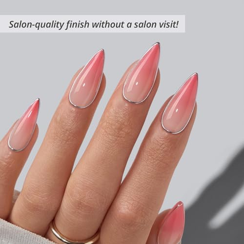 BTArtbox Blush Tipsy Press On Nails - Medium Stiletto Ombre Pink, 32Ct