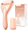 CUPID CARE Ice Roller for Face [2-Rollers], Ice Face Roller Ice Compress Facial Roller Massager for Beauty, Calms Skin, Face Roller Skin Care Tool Woman Gifts | Apricot Pink