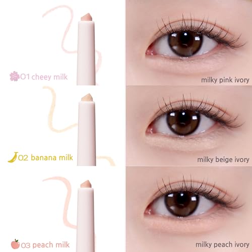 BBIA Last Powder Pencil - Shimmer Eyeshadow Eyeliner 03 Peach Milk