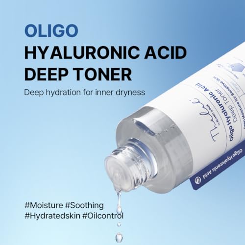 Oligo Hyaluronic Acid Hydrating Toner 200ml? Hydrating Toner for Sensitive Skin, pH Balance, Korean Skin Care, Alcohol-Free, Vegan Formula, (6.76 fl. oz.)