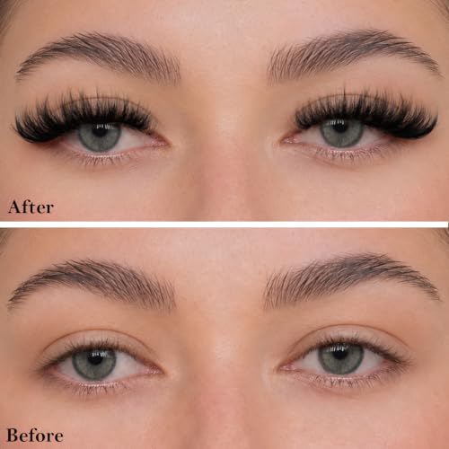 Fluffy Mink Lashes - Cat-Eye 14 Pairs, 10-15mm, Natural, APCYUST