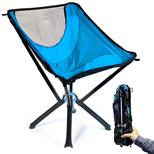 CLIQ Portable Chair - Lightweight Folding Chair for Camping - Supports 300 Lbs - Perfect for Outdoor Adventures - Sky Chair