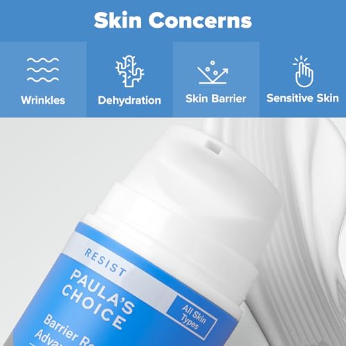 Paula's Choice RESIST Barrier Repair Advanced Face Moisturizer with Ceramides, Peptides, Deep Hydration Face Cream for Wrinkles, Anti-Aging for All Skin Types, Fragrance-Free, 1.7 Fl Oz