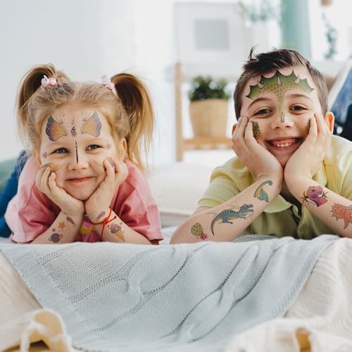 Face Tattoos for Kids - 24 Sheets Water Transfer Stickers