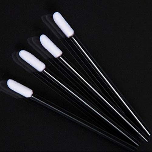 Disposable Lip Brushes Set - 200 Black Applicators for Lipstick & Gloss, Variation of THIS listing