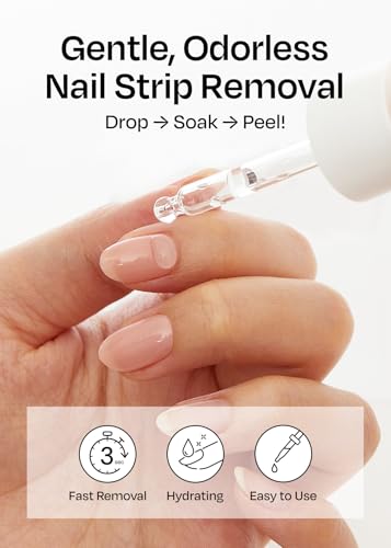 ohora Easy Peel Remover - Gentle Gel Nail Strip Remover with Dropper
