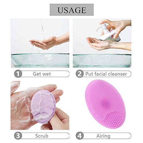 Silicone Face Scrubber Brush 10 Pack – Pore Cleansing & Blackhead Removal