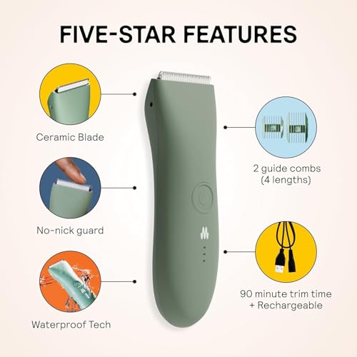 MERIDIAN Body Hair Trimmer - Waterproof Electric Shaver