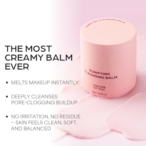 House of Hur Purifying Cleansing Balm - Hydrating Korean Skincare 1.69fl.oz