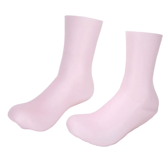 Soft Silicone Moisturizing Socks, 2 Sizes High Elastic Prevent Cracking Silicone Moisturizing Socks for Men and Women(S)