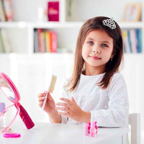 minkissy 4pcs Crown Comb Hair Clips Medium Girl Hair Clips Combs for Kids Cute Tiaras Small Rhinestone Tiara Mini Rhinestone Mini Tiara Crowns for Little Girls Kids Party Headdress Silver