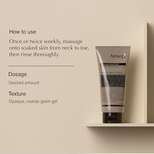 Aesop Redemption Body Scrub | Finely Milled Pumice and Aromatic Botanicals to Polish the Skin | 6.5oz / 180mL