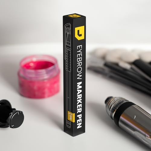 LIUDEX White Ink Microblading Eyebrow Marker Pens (3-Pack)