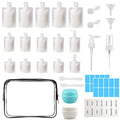 TSA Approved Travel Pouches - 15 Refillable Containers Set