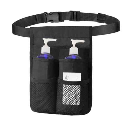 Massage Bottle Holster with Multiple Pockets Design,Machine Washable Massage Lotion Holster with Air Mesh,Heavy Duty Adjustable Strap and Durable Massage Oil Holster£¬for Massage Therapist