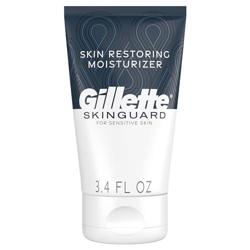 Gillette SkinGuard Face Moisturizer for Men, 3.4 oz Skin Restoring Moisturizer with Shea Butter and Vitamin E