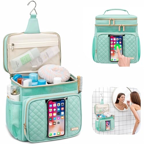Tealari Large Toiletry Bag with Hanging Hook & Phone Pocket