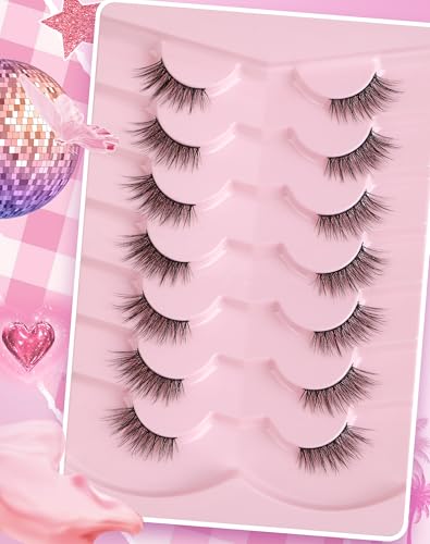 Adious Half Lashes - Cat Eye Wispy False Eyelashes