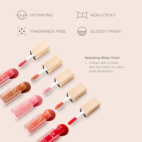 Jouer Essential Tinted Hydrating Lip Oil Gloss - Moisturizing Treatment
