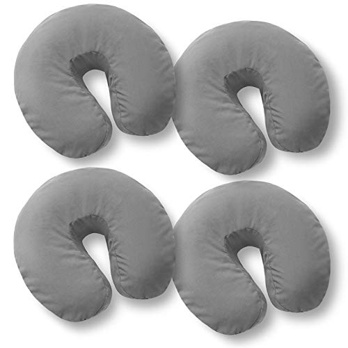 Saloniture 4-Pack Microfiber Massage Table Face Cradle Covers