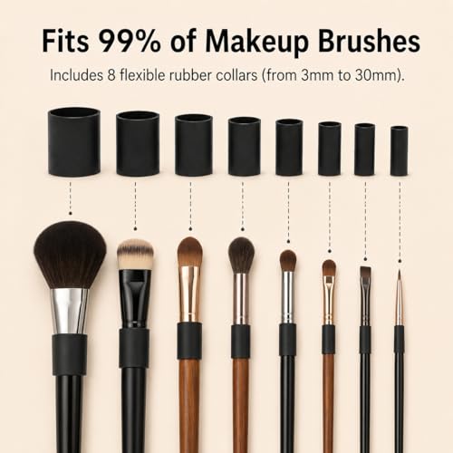 Electric Makeup Brush Cleaner & Dryer - Fast Wash & Dry Machine
