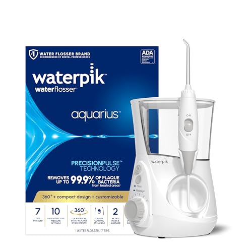 Waterpik Aquarius Water Flosser with 10 Settings & 7 Tips