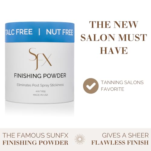 SunFX Setting Powder - Talc-Free Spray Tan Finishing Veil, 4oz