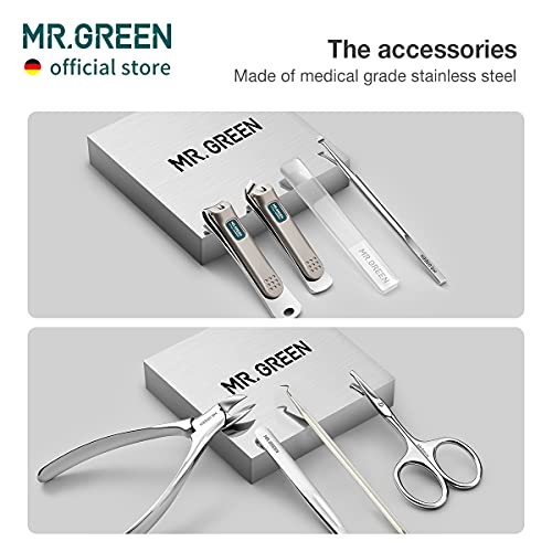 8-Piece Stainless Steel Manicure and Pedicure Set with PU Leather Case
