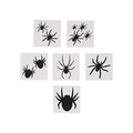 Black Spider Temporary Tattoos - 72 Pack for Halloween