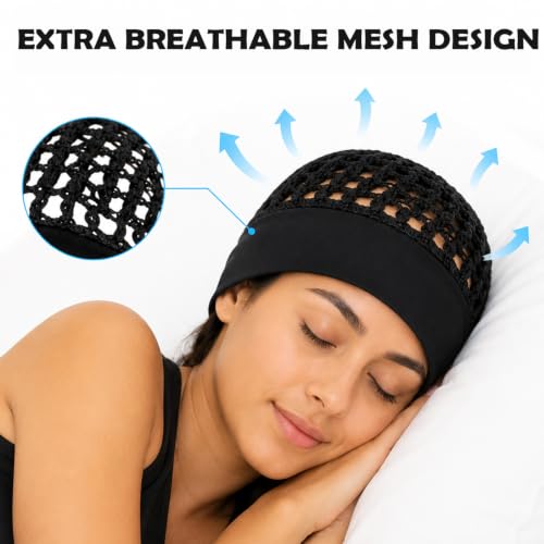 Sleep Hair Wrap Net 2-Pack Ultra-Wide Mesh Cap