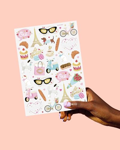 xo, Fetti Paris Temporary Tattoos - 61 Foil Designs