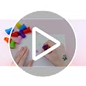 36-Piece Paw Print Party Favors - Stamps & Tattoos