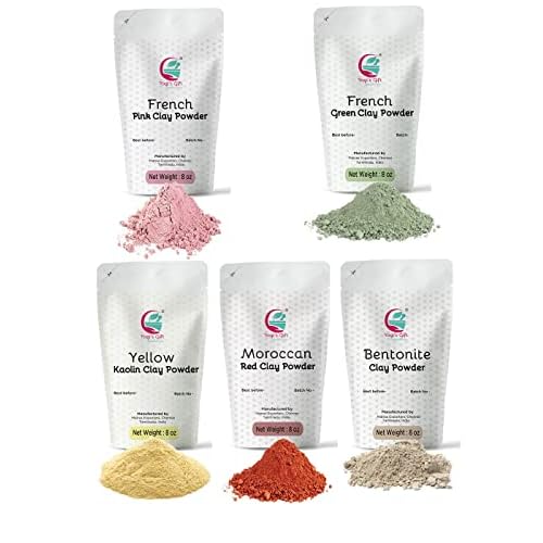 YOGI¡¯S GIFT ? Celebrating health Multi Pack | Ayurvedic Skin Care Sampler + Pack of 5 Clays for bundle