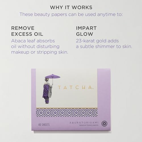 Tatcha Aburatorigami Blotting Papers 40 Pack - Abaca Leaf Oil Control