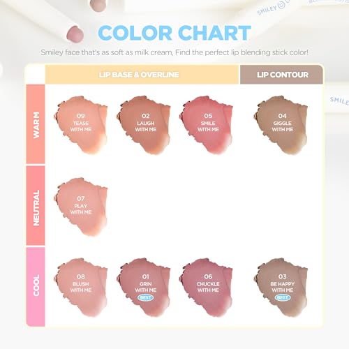 Lilybyred Smiley Lip Blending Stick - Korean 3-in-1 Lip Liner