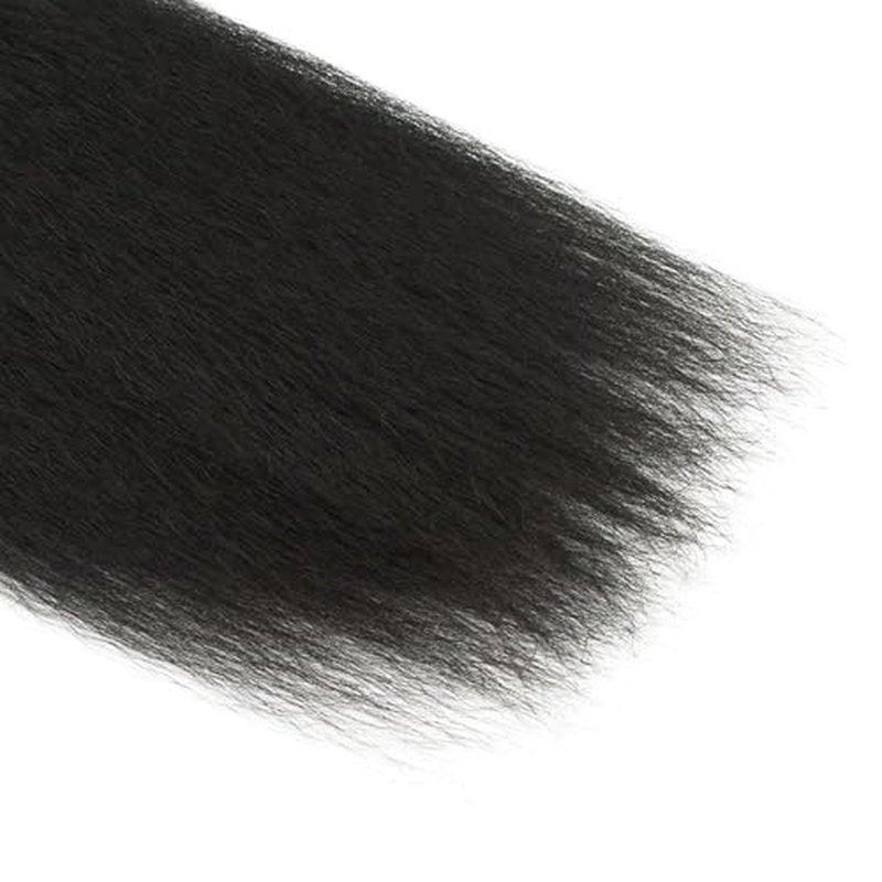 #1B Yaki Straight Human Hair Bundles 20 22 24 Inch