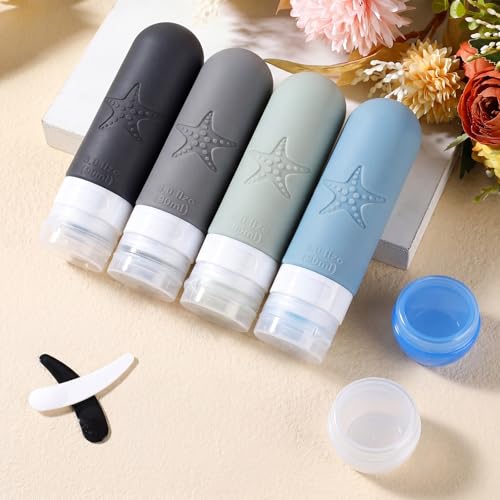 18-Pack Travel Bottles Set, TSA Approved, Leak-Proof Silicone