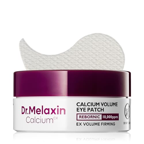 Dr.Melaxin Calcium Hydrogel Eye Patches for Puffy Eyes & Dark Circles (60 Count)