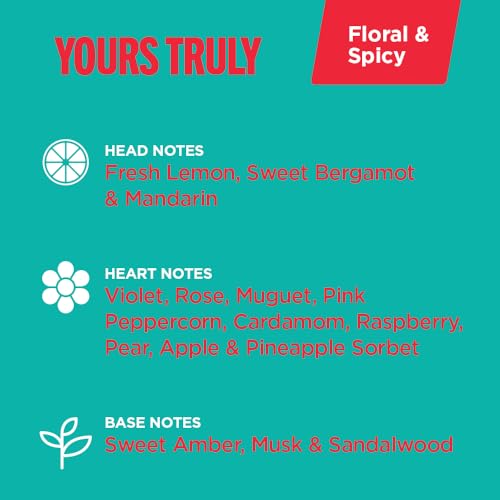 Affirmations Yours Truly Pheromone Perfume Oil - Fruity Floral Scent with Notes of Natural Fresh Lemon, Sweet Bergamot, and Mandarin - Roll-On Perfume for Women - 0.34 fl oz (10.2ml)